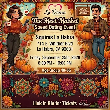 The Meet Market: Speed Dating Experience (Ages 40-55) - La Habra