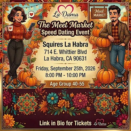 The Meet Market: Speed Dating Experience (Ages 40-55) - La Habra