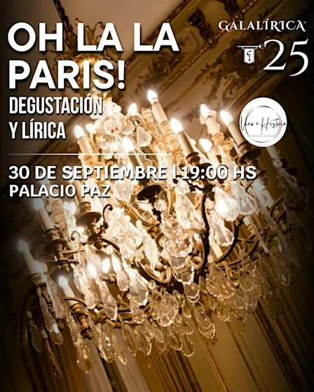 OH LA LA PARIS, en el Salón de baile del Palacio Paz