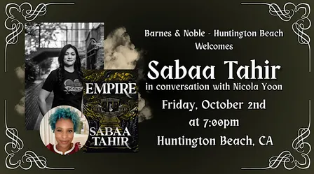 Sabaa Tahir Celebrates EMPIRE at Barnes & Noble - Huntington Beach