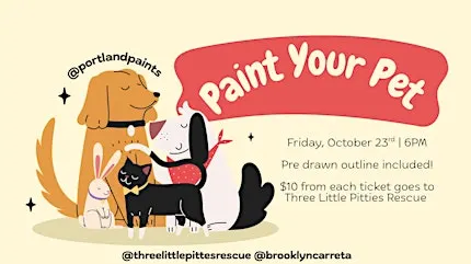 Paint Your Pet With Three Little Pitties Rescue