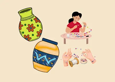 Ceramic Vase Painting & Jewellery Making - October School Holiday Workshop