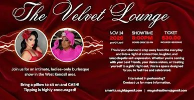 Amara & Maya Present: The Velvet Lounge - A Ladies-Only Burlesque Show