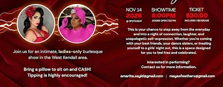 Amara & Maya Present: The Velvet Lounge - A Ladies-Only Burlesque Show