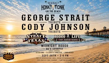 George Strait and Cody Johnson tributes @ Sea Salt-Honky Tonk on the Beach