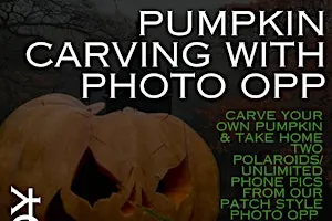 Pumpkin carving with patch style photo opportunity