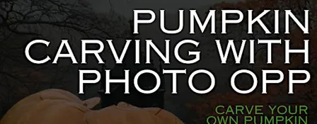 Pumpkin carving with patch style photo opportunity