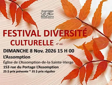 FESTIVAL DIVERSITÉ CULTURELLE 4e éd. L'ASSOMPTION