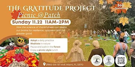 The Gratitude Project Picnic @Patch | Nurture Yourself in Nature