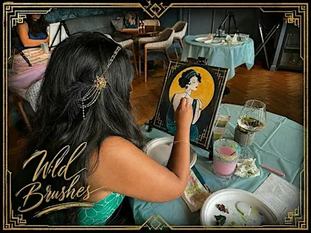 Painting workshop Great Gatsby in Cardiff!