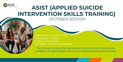 ASIST (Applied Suicide Intervention Skills Training) OCTOBER SESSION