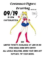 Sailor Moon Costumed Life Drawing @afterlifeteaandbobaroom
