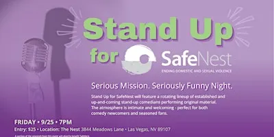 Stand Up for SafeNest: Serious Mission. Seriously Funny Night.