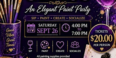 **A SPLASH OF CLASS** ✨  ### An Elegant Paint Party