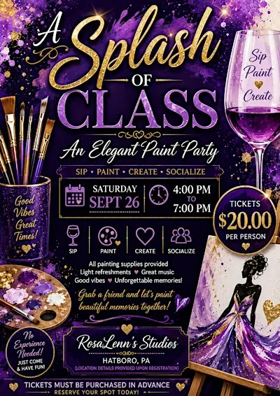 **A SPLASH OF CLASS** ✨ ### An Elegant Paint Party