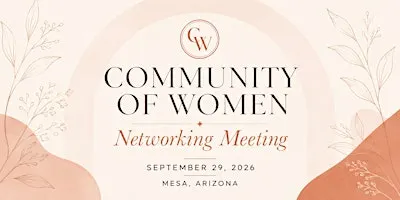 Community of Women Networking Meeting