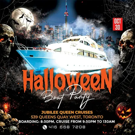 Toronto Halloween Boat Party - Friday, October 30, 2026