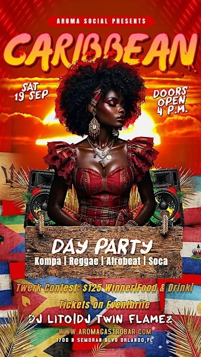 Caribbean Day Party @ Aroma Gastrobar