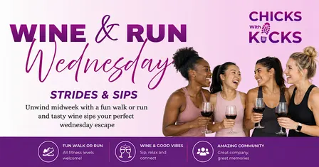 Wine & Run Wednesday: Strides & Sips