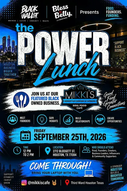 BLACK WALL ST. PRESENTS: Power Lunch And Learn