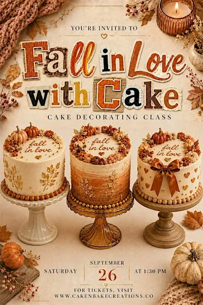 Fall in Love with Cake - Fall Cake Decorating Class