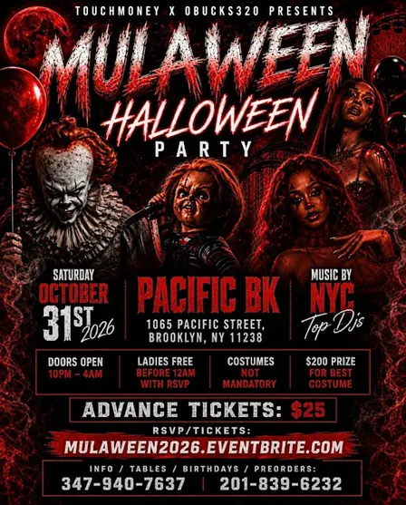 Mulaween 2026 NYC Halloween Party
