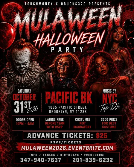 Mulaween 2026 NYC Halloween Party