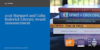 2026 Margaret and Colin Roderick Literary Award Announcement