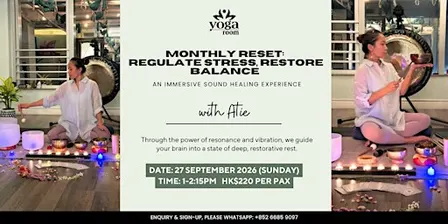 Monthly Reset: Regulate Stress, Restore Balance