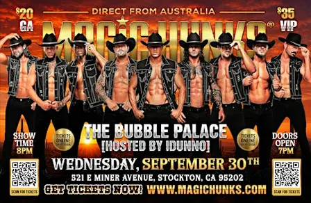 MAGIC HUNKS AUSTRALIA TAKEOVER  STOCKTON, CA!!!