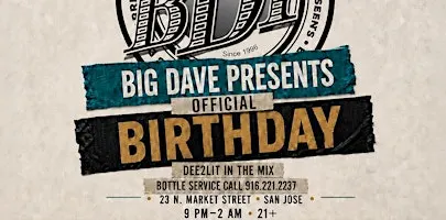 BIG DAVES OFFICIAL BIRTHDAY PARTY