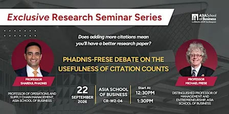 Phadnis-Frese Debate on the Usefulness of Citation Counts