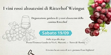 Degustazione Rossi Alto Adige Cantina Ritterhof