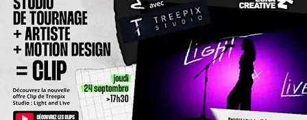 Studio de tournage + artiste + motion design = clip