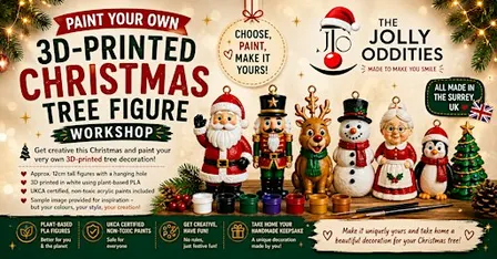 Paint Your Own 3D-Printed Christmas Tree Figure Workshop