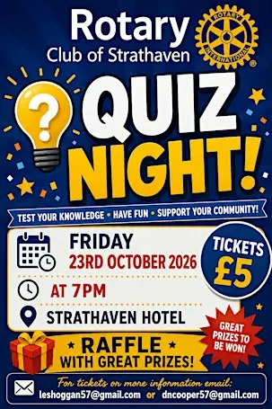 Rotary Club of Strathaven Quiz Night 2026