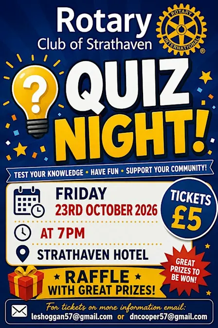 Rotary Club of Strathaven Quiz Night 2026