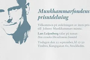 Munkhammarfondens prisutdelning 2026