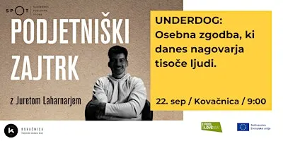 PODJETNIŠKI ZAJTRK: UNDERDOG | Jure Laharnar