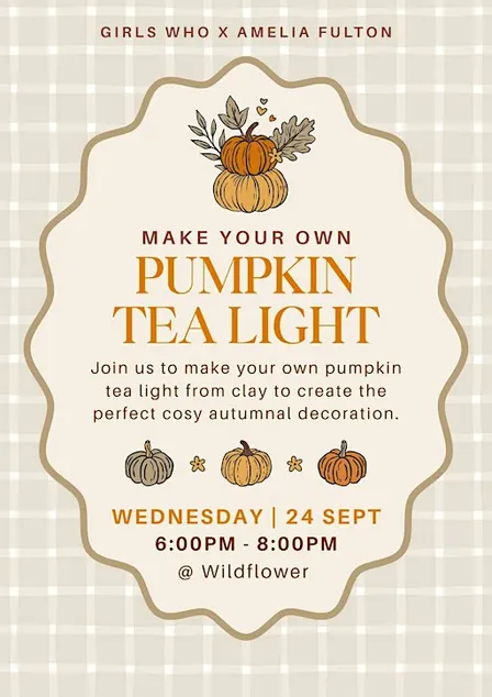 Pumpkin Tea Light Workshop