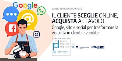 IL CLIENTE SCEGLIE ONLINE, ACQUISTA AL TAVOLO