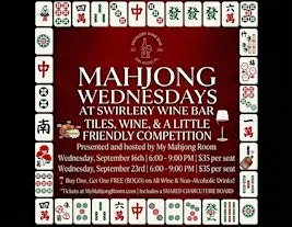Open Play American Mahjong at Swirlery Wine Bar