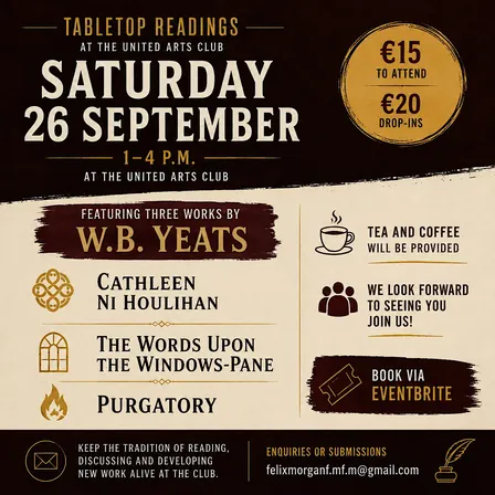 Tabletop Readings: W.B. Yeats