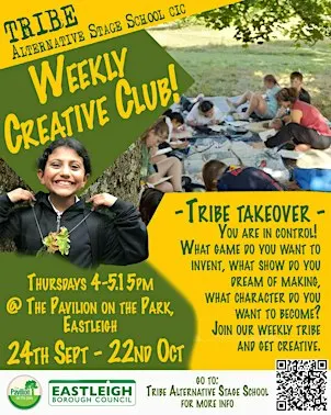 Tribe Weekly Creative Club @ The Pavilion on the Park (24 Sep - 22 Oct)