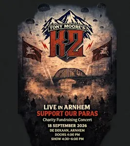 Tony Moore's - K2 : Rocking for Support Our Paras at "Jos PE" 18 Sep 2026