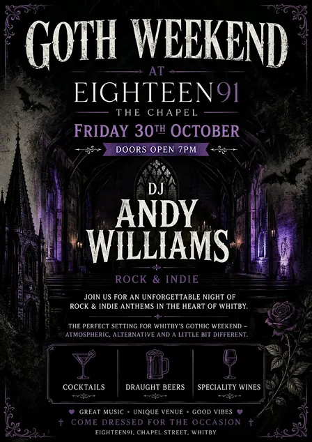 The Dark Side- Gothic Rock & Indie with DJ Andy Williams