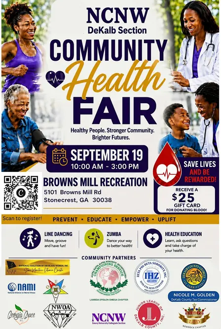 NCNW DeKalb Health Fair