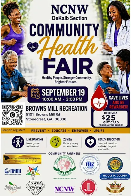 NCNW DeKalb Health Fair