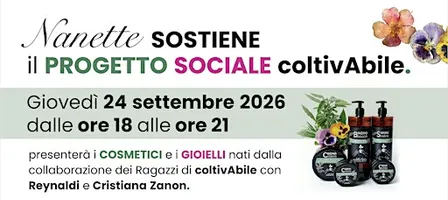 Nanette sostiene il progetto sociale coltivAbile.