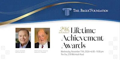 The Argus Foundation  24th Annual Lifetime Achievement Awards Dinner